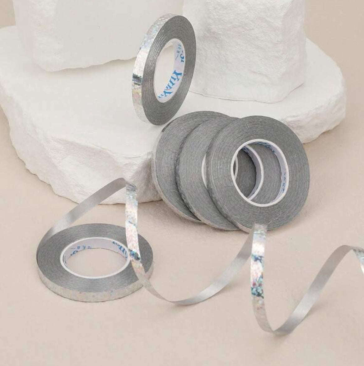 Balloon Ribbon 1 Roll Silver