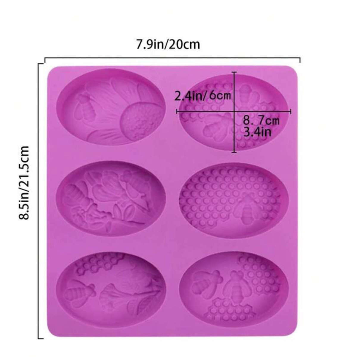 Silicone Mould Honey and Bee Soap