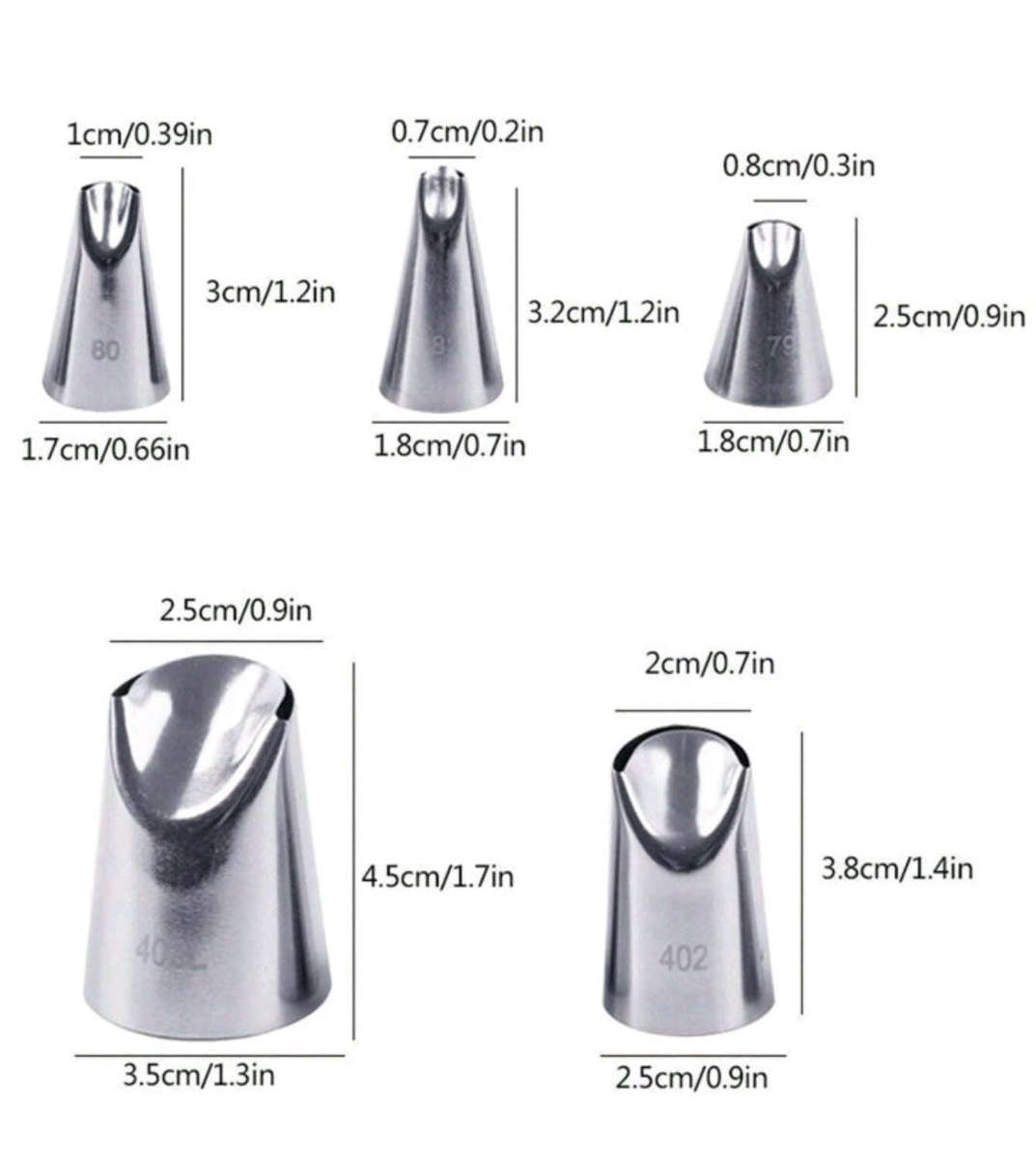 5PC Cake Decorating Nozzle Chrysanthemum