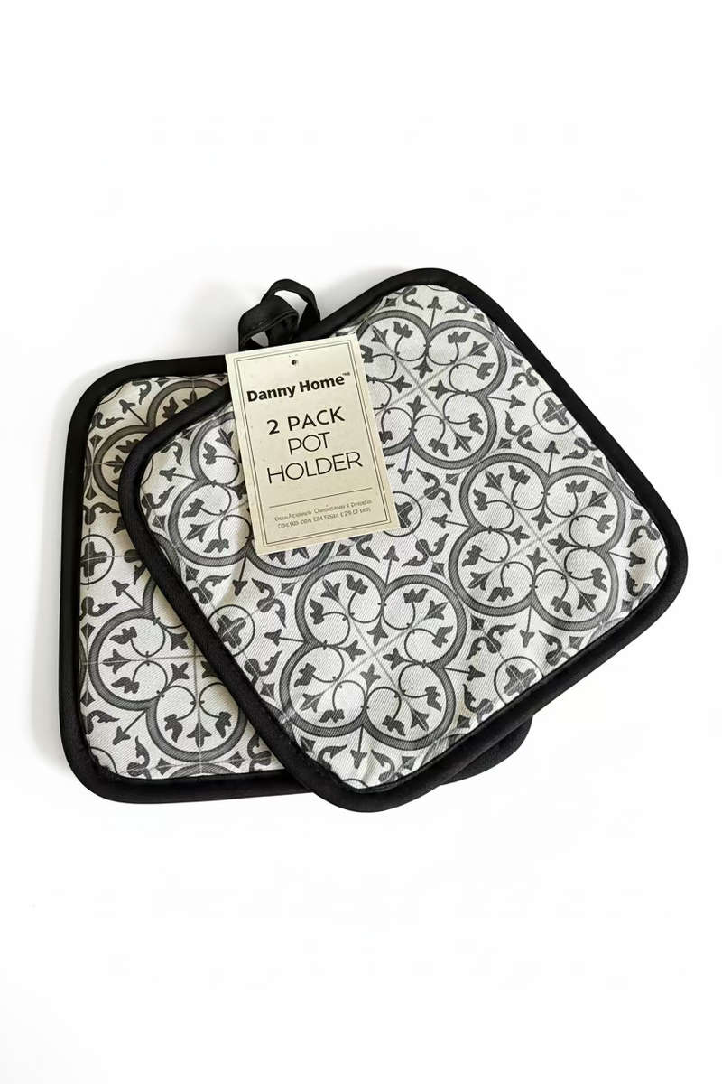 Fabric Oven Mitt 2pc