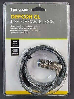 Targus Defcon CL Combination Laptop Lock