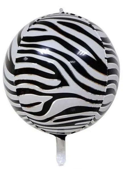 Foil Balloon Animal Print Zebra