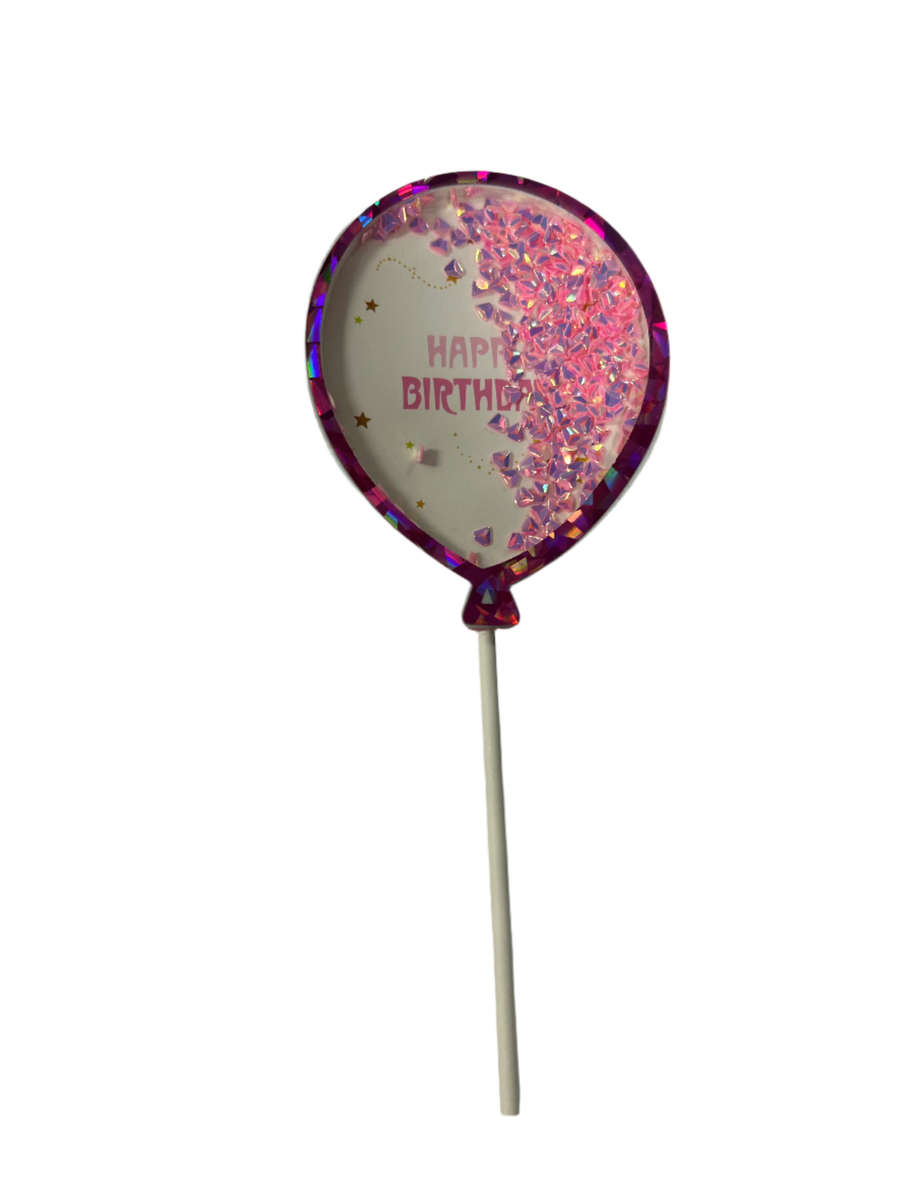 Shaker Box Cardboard Cake Topper