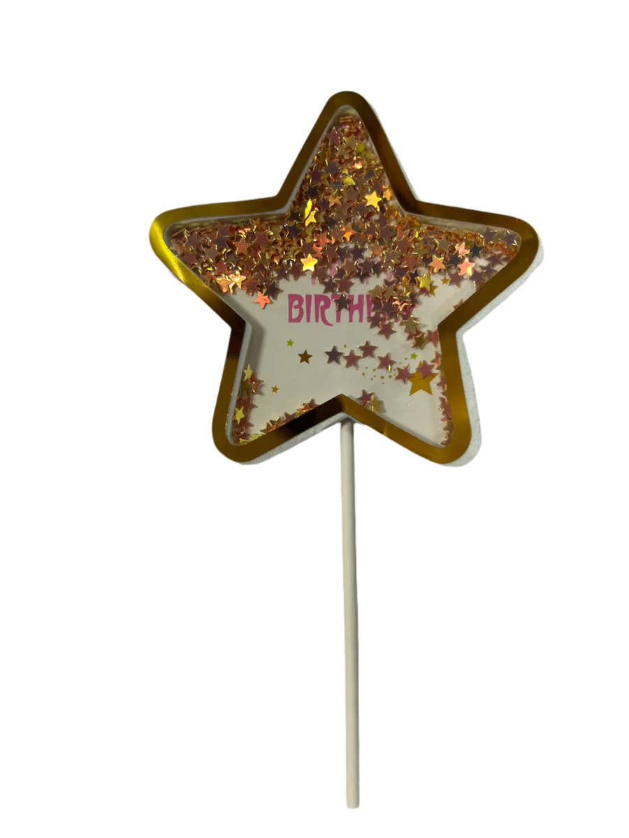 Shaker Box Cardboard Cake Topper