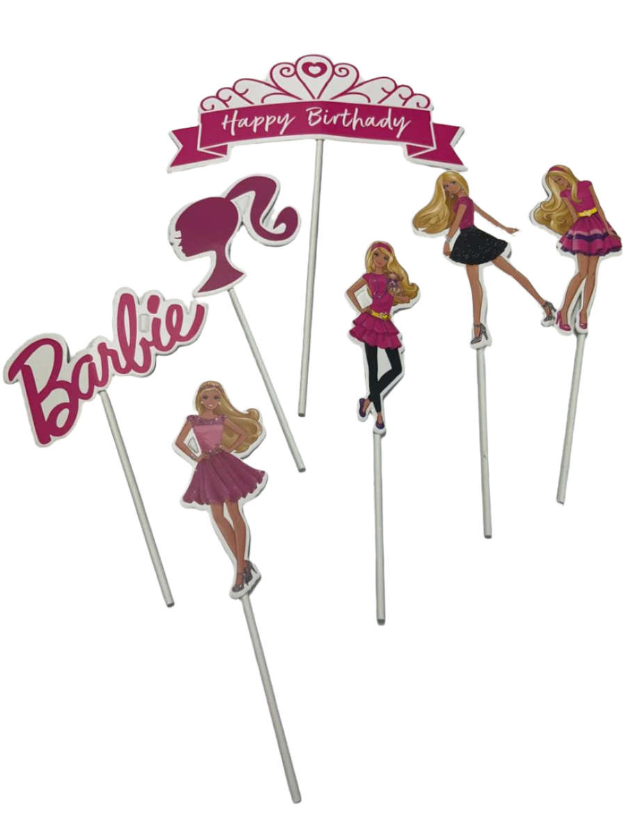 Cardboard Cake Topper Barbie