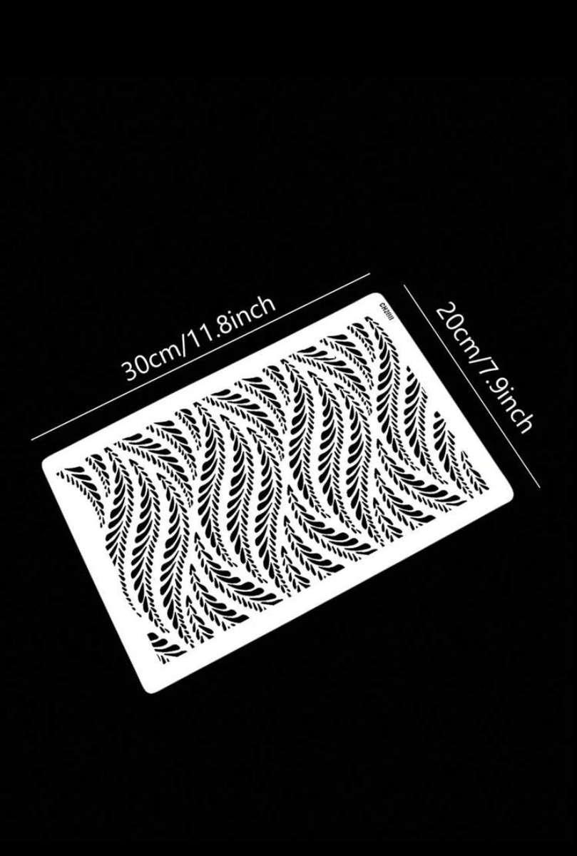 CH288 Cake Decorating Stencil Leaf