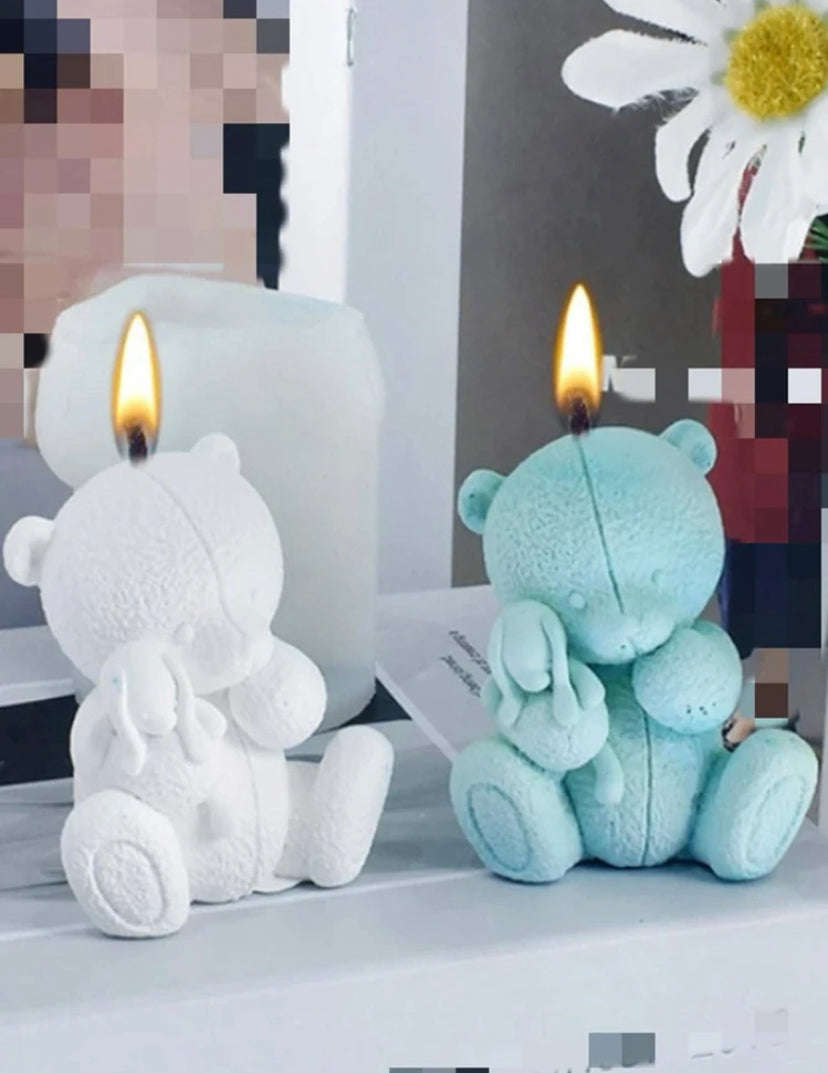 Silicone Mould Candle  3d Teddy