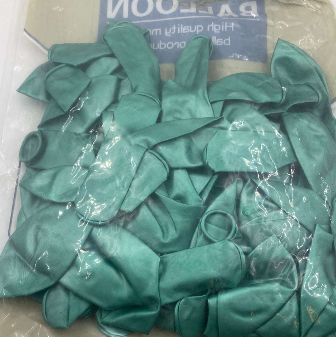 Metallic Balloons Green 50pcs