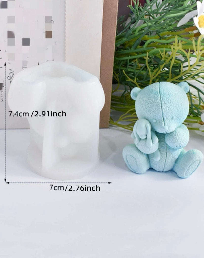 Silicone Mould Candle  3d Teddy