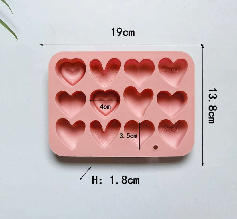 Silicone Mould Chocolate Soap Heart