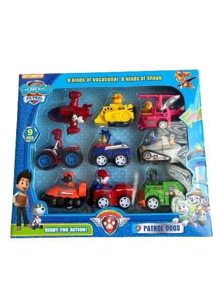 Paw Patrol Dog Plastic Figurine Set