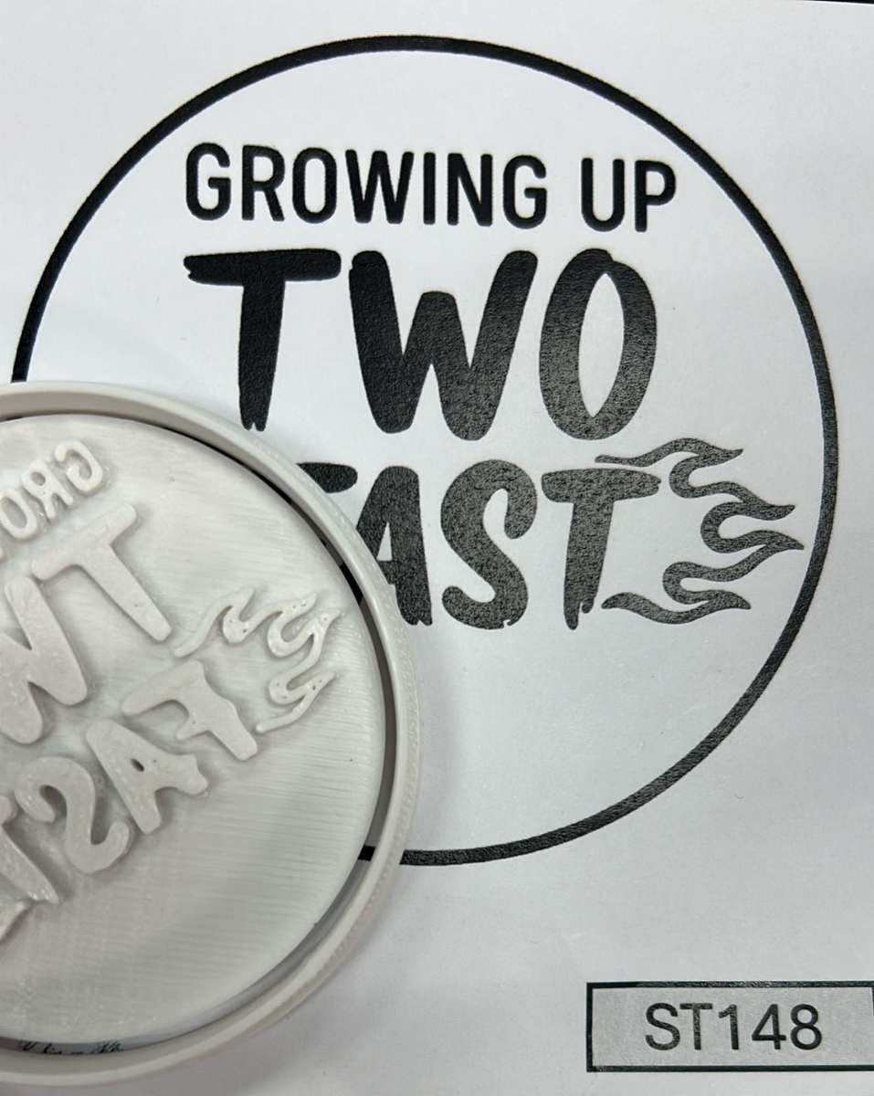 ST148 Growing Up Two Fast Cupcake Stamp