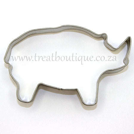 Treat Boutique Metal cookie cutter Rhino 11x6cm