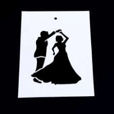 Cake decorating stencil, 10x10cm, 1012-51