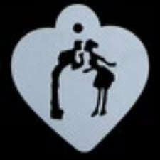 Cake decorating stencil, 10x10cm, 1012-52