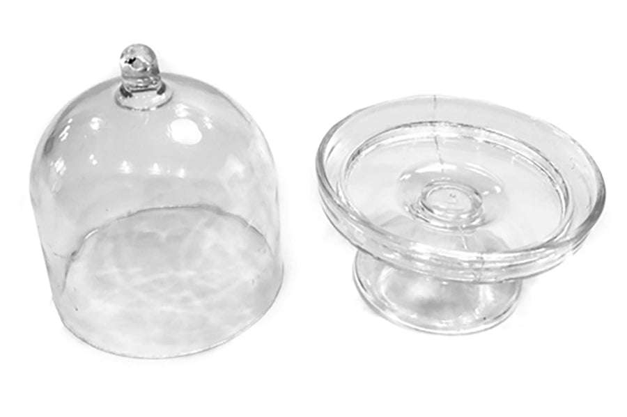 Mini plastic cupcake stand dome, 7cm high
