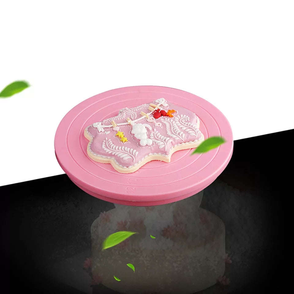 Mini Rotating cake turntable plastic 14cm