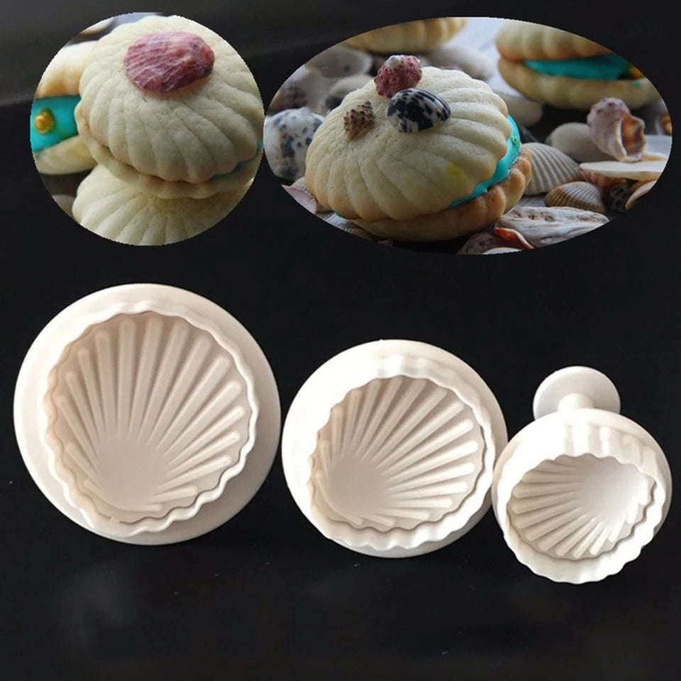 Sea Shell Fondant plunger cutter