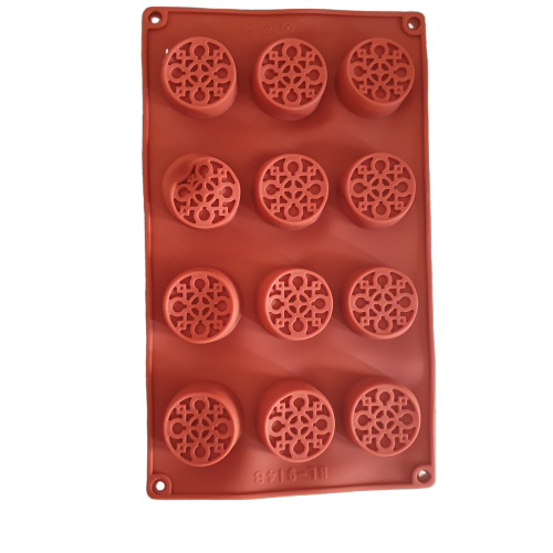 G, Silicone mould, Soap chocolate fondant, Round, 3.7cm 1.5cm deep