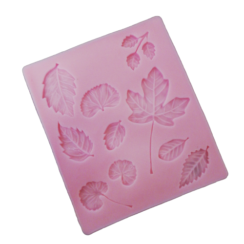 Various Leaves silicone mould, biggest leaf 5.1x4.7cm