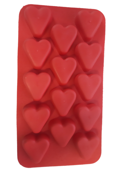 Heart silicone baking tray, Ice, chocolate, fondant, 3.1x3.2cm
