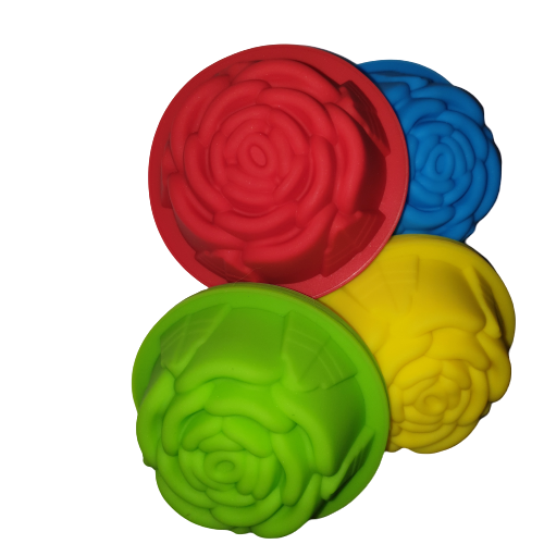 Rose silicone soap mould or pudding Mould