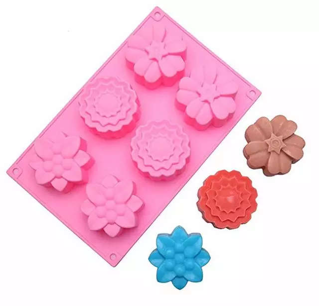 Flower silicone soap or baking mould