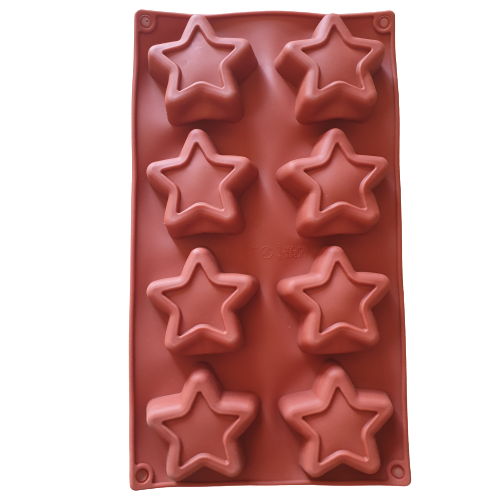 P Chocolate Star truffle  silicone mould, 6.5cm, 2cm deep