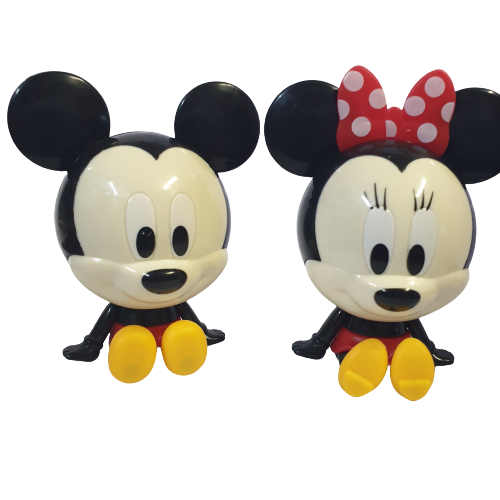 Mickey and minnie Mouse plastic figurines 9cm