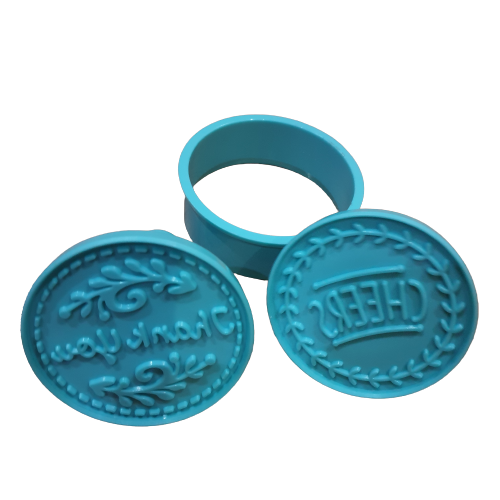 Cookie cutter and stamp set 7.5cm Y212