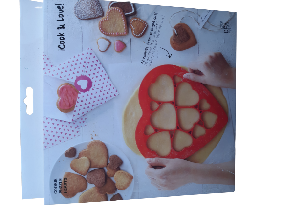 Heart multi plastic cookie cutter