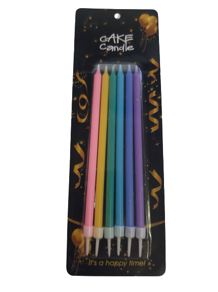 Pastel birthday candle