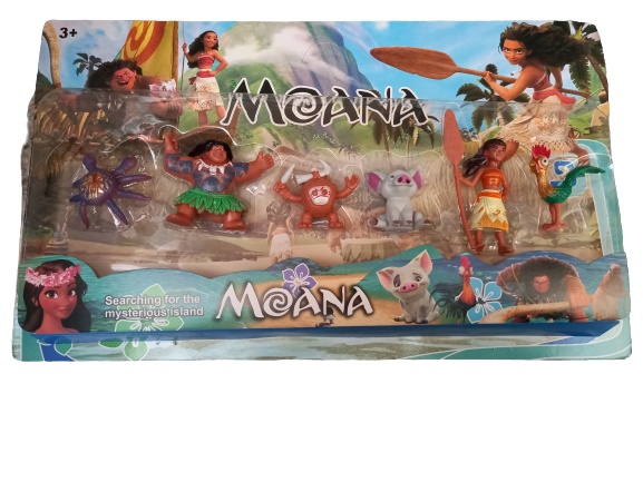 Plastic Moana Cake Topper Figurines
