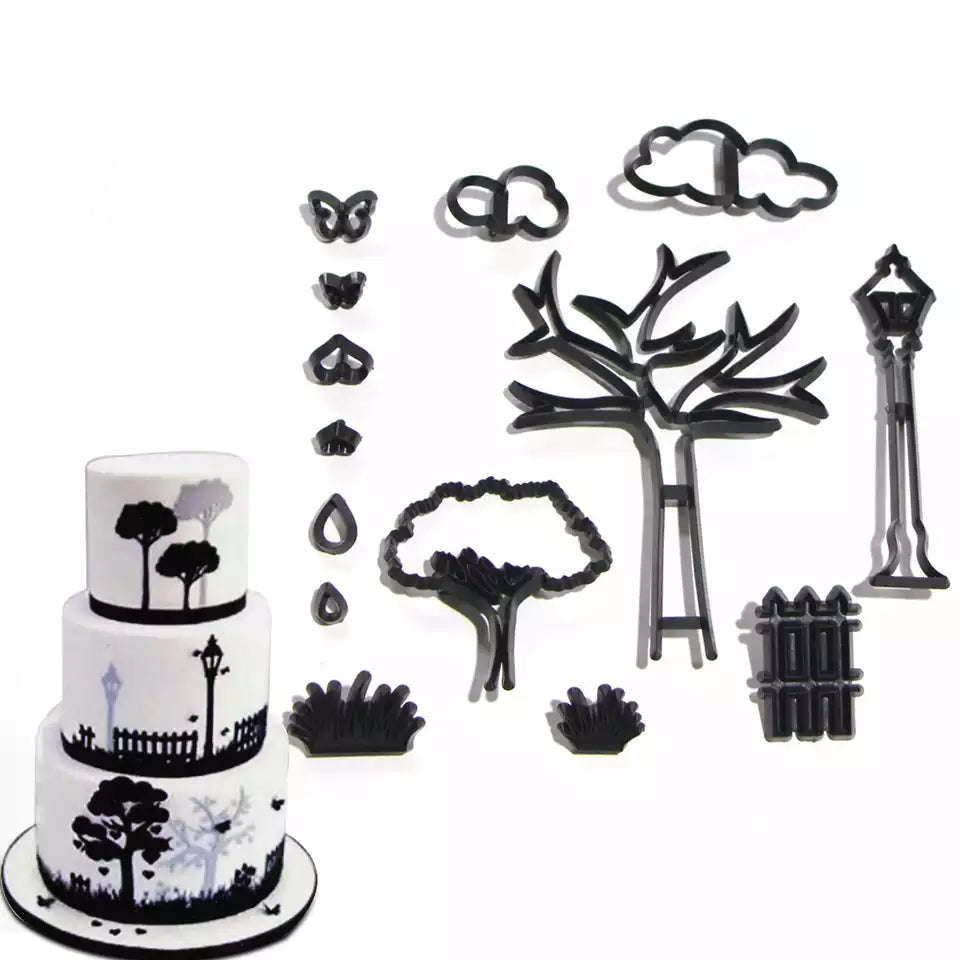 Park theme silhouette cutter set