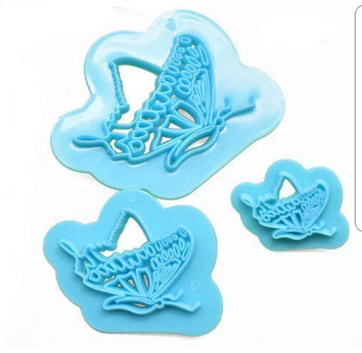 Lace butterfly embosser cutter, 8x5.5cm, 6x4.2cm, 4x3cm