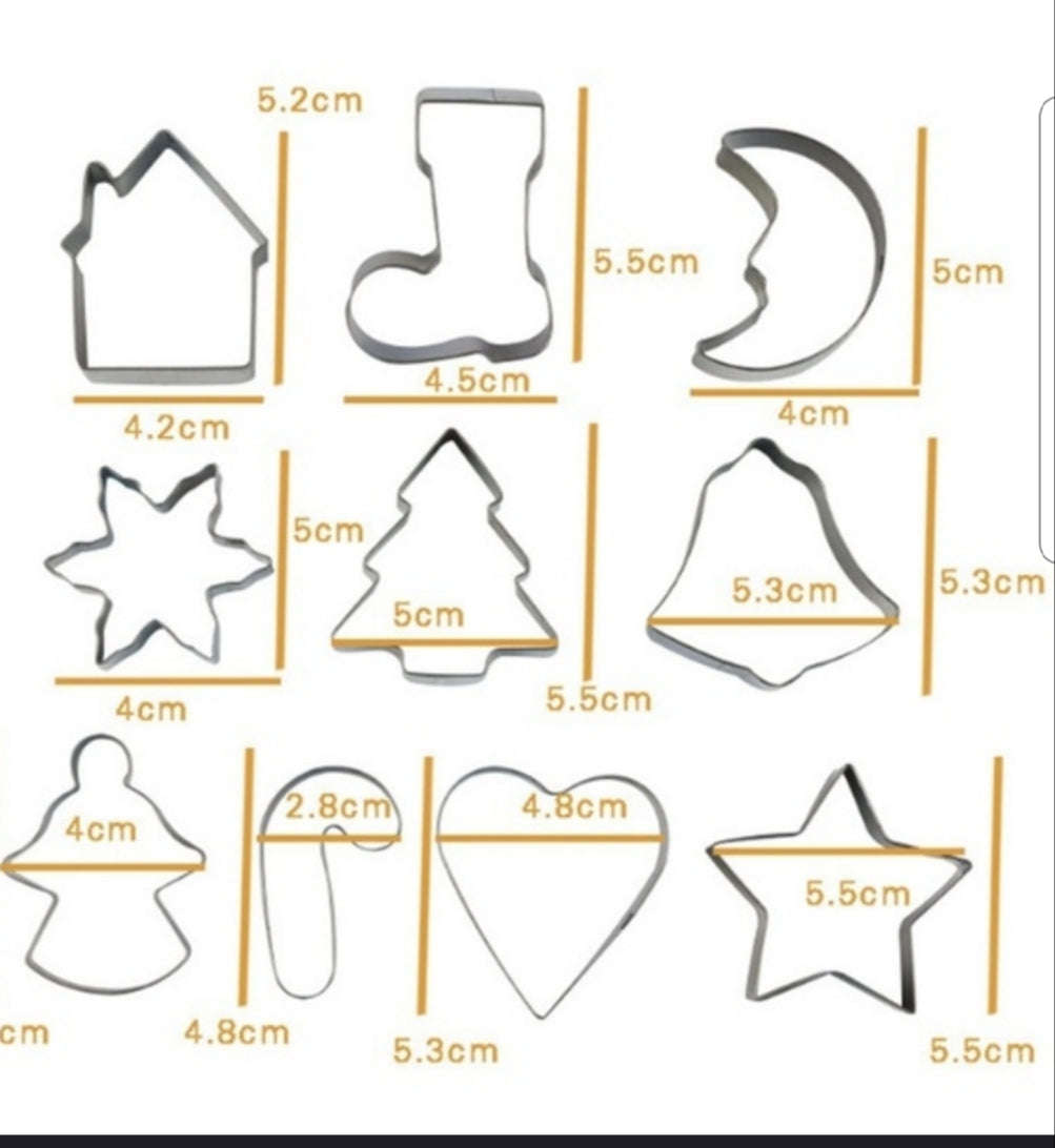 Christmas Metal Cookie Cutter Set