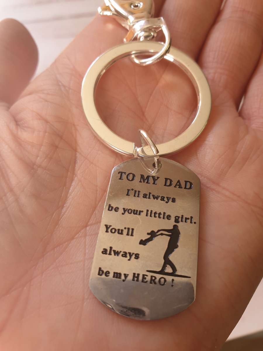 Stainless Steel Keyring - A