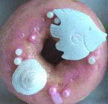 Starfish and fish silicone mould, fish 4.3x3.5cm