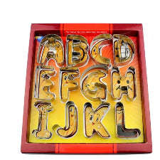 Alphabet Fondant Cookie Cutter Metal 7.5cm