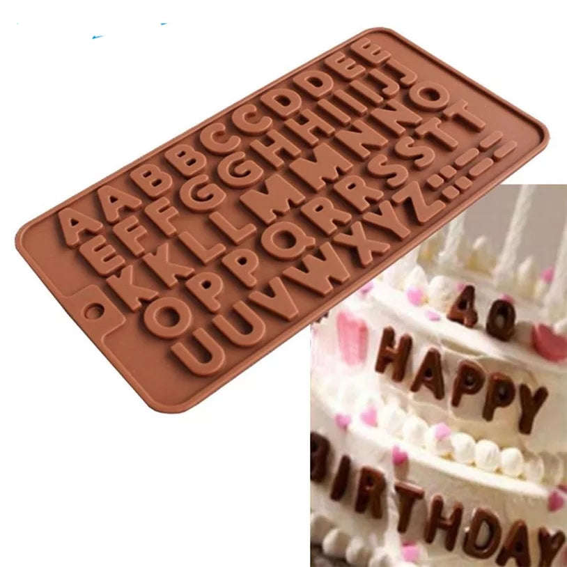 Alphabet Chocolate truffle alphabet silicone mould, AA