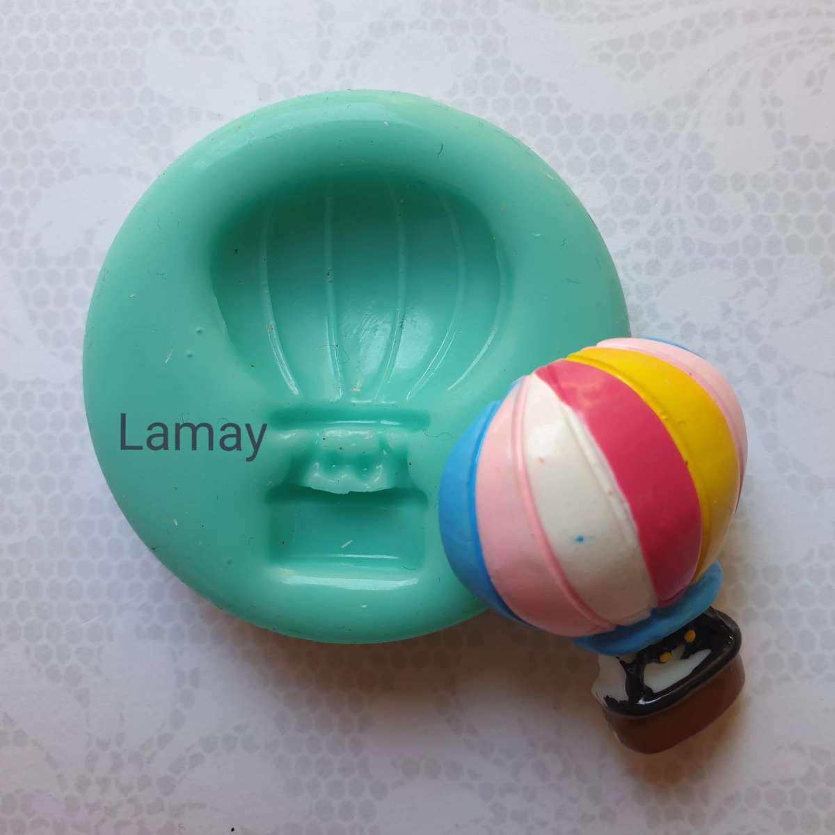 Hot Air Balloon Silicone mould, 3x2.4cm