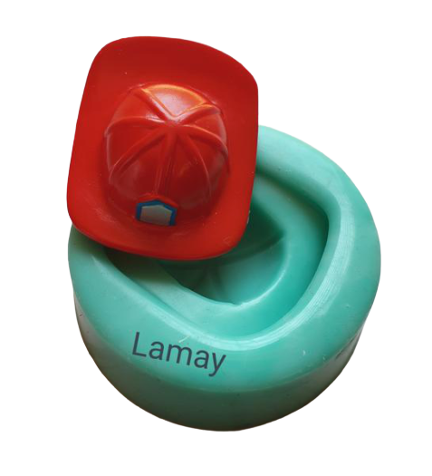 Fireman hat silicone mould, 3.6x4cm