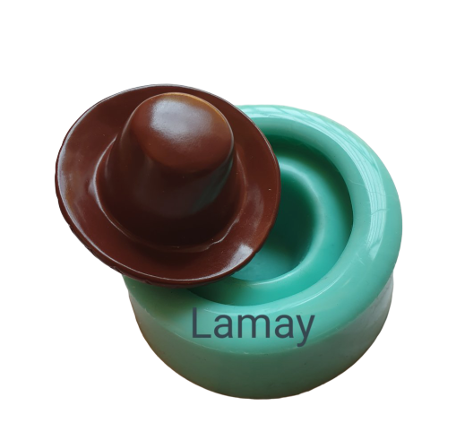 Cowboy hat silicone mould, 4.1x4.4cm