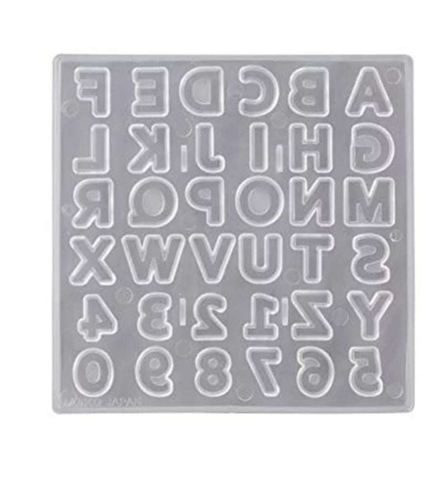 Alphabet Soft Silicone Mould, +-1.5x1.5cm