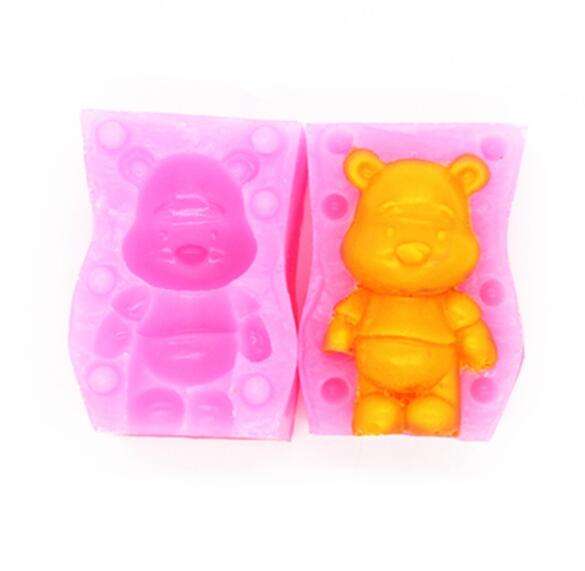 Silicone Fondant Mould 3D Winnie The Pooh