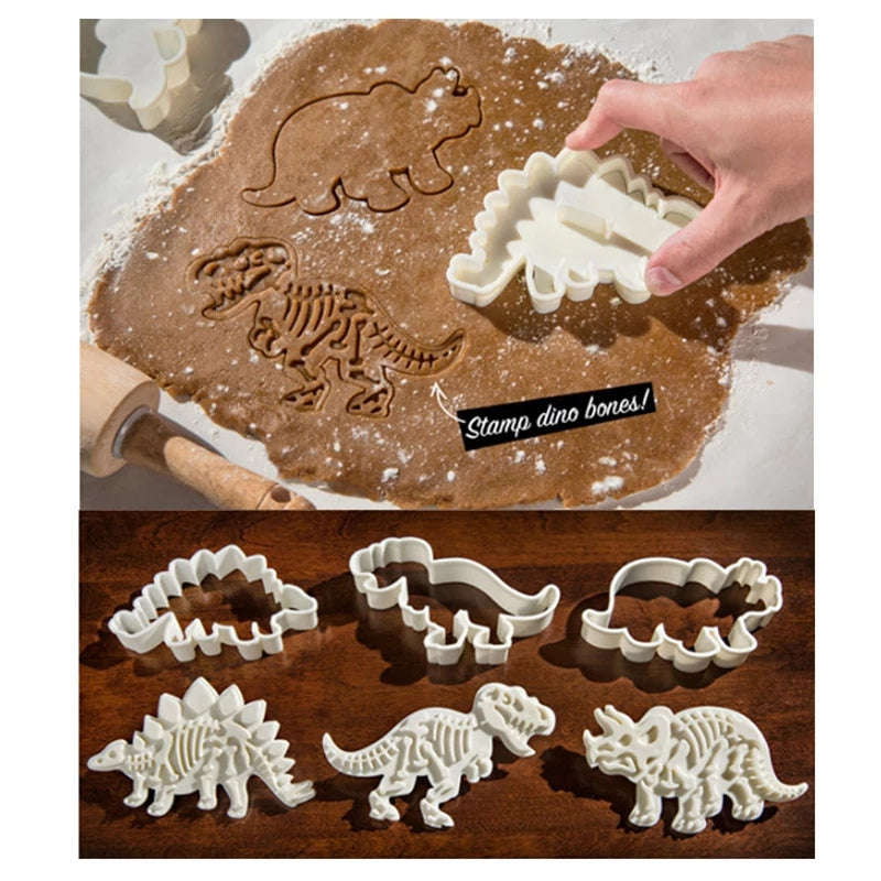 Dinosaur plastic cookie cutter, 12x10.5cm, 12.5x8cm, 13x8cm