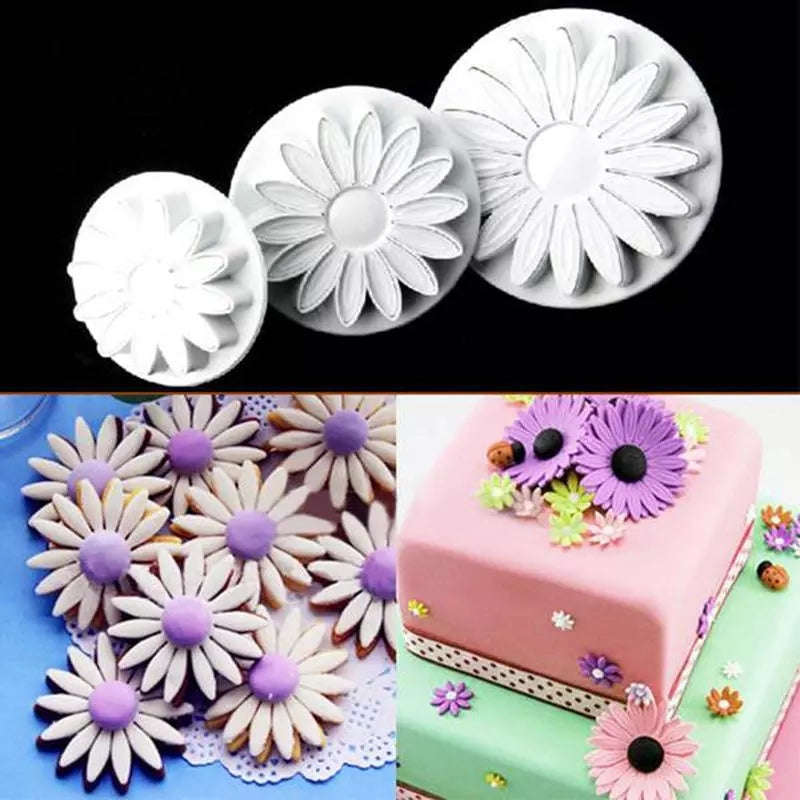 Fondant Gerbera sunflower daisy plunger Cutter, Large