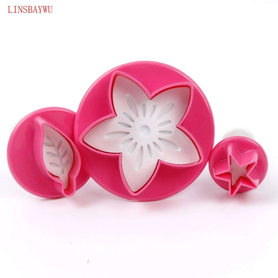 Flower and leaf plunger set