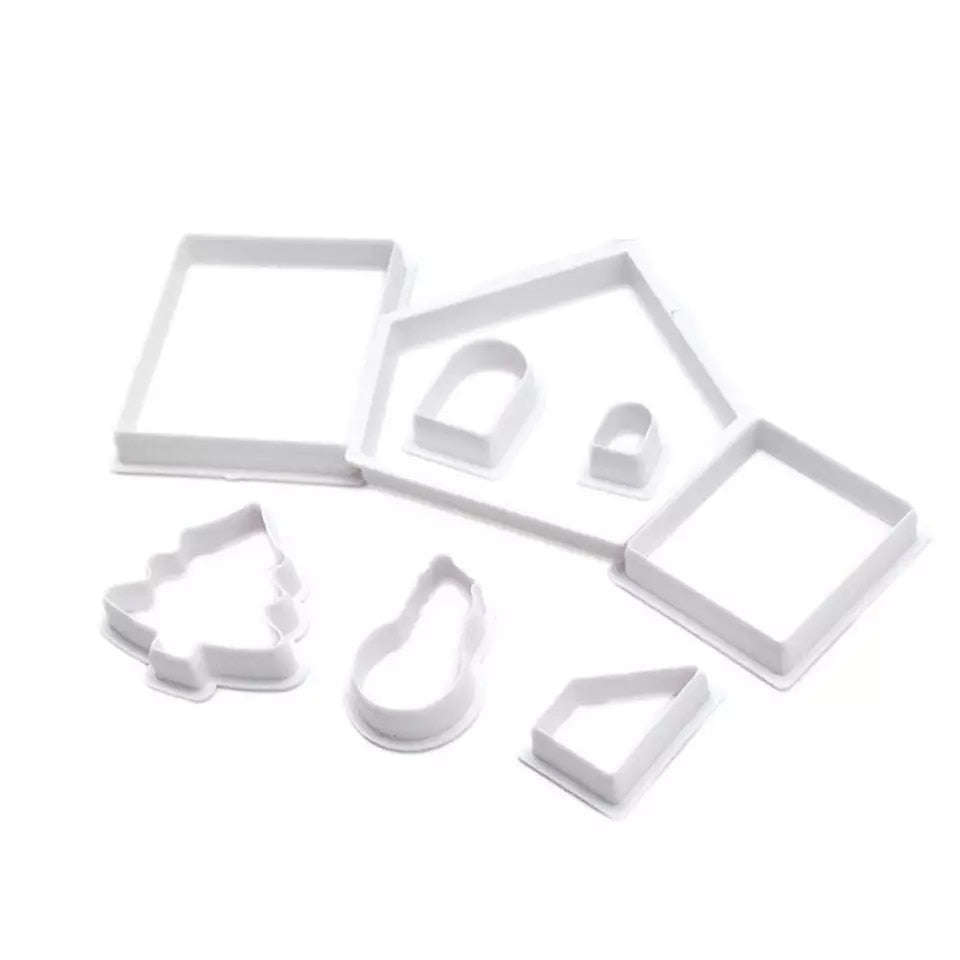 Gingerbread house cookie cutter set Christmas