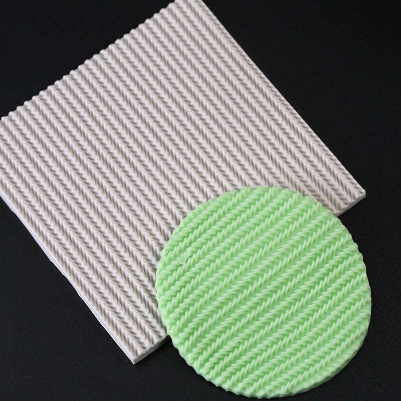 Crochet knitting impression mat A, 10x10.3cm